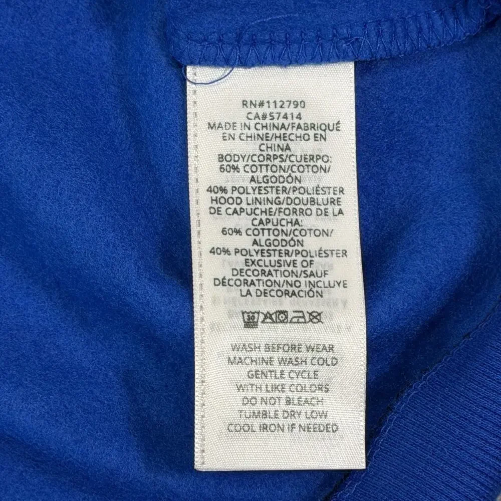 True Religion Mens Contrast TR Zip Hoodie Large L Surf The Web Blue Buddha NWT
